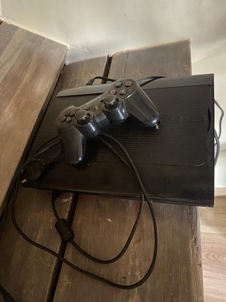 PlayStation 2, Games en Spelcomputers, Ophalen, Gebruikt, Zwart, Met 1 controller
