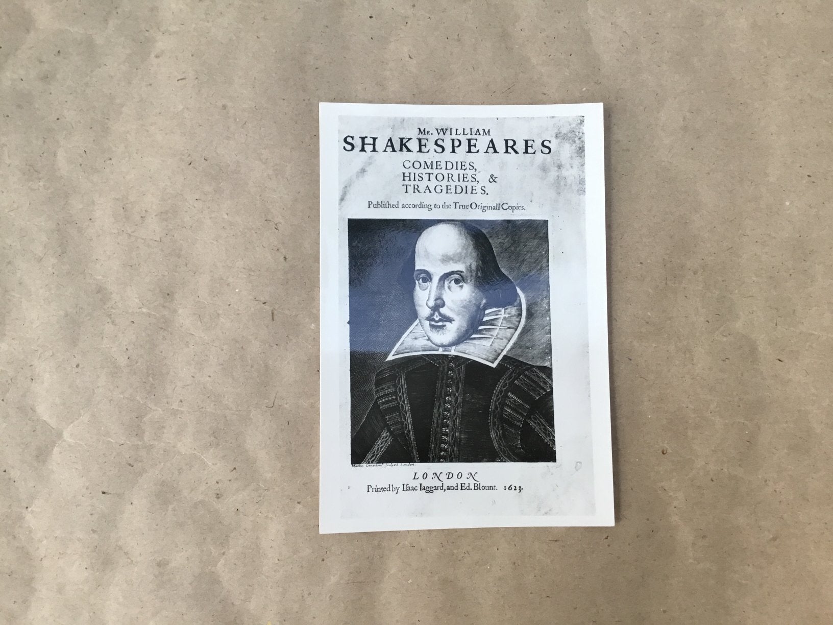 Postkaart William Shakespeare onbeschreven, Verzamelen, Postkaarten | Themakaarten, Ophalen of Verzenden, Ongelopen, Sterren en Beroemdheden