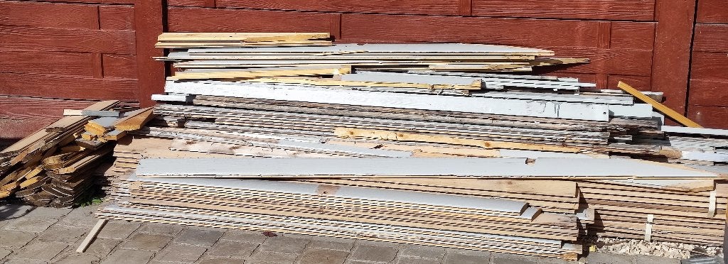 AFBRAAK Houten planchetten, Ophalen, Gebruikt, Grenen, Minder dan 25 mm