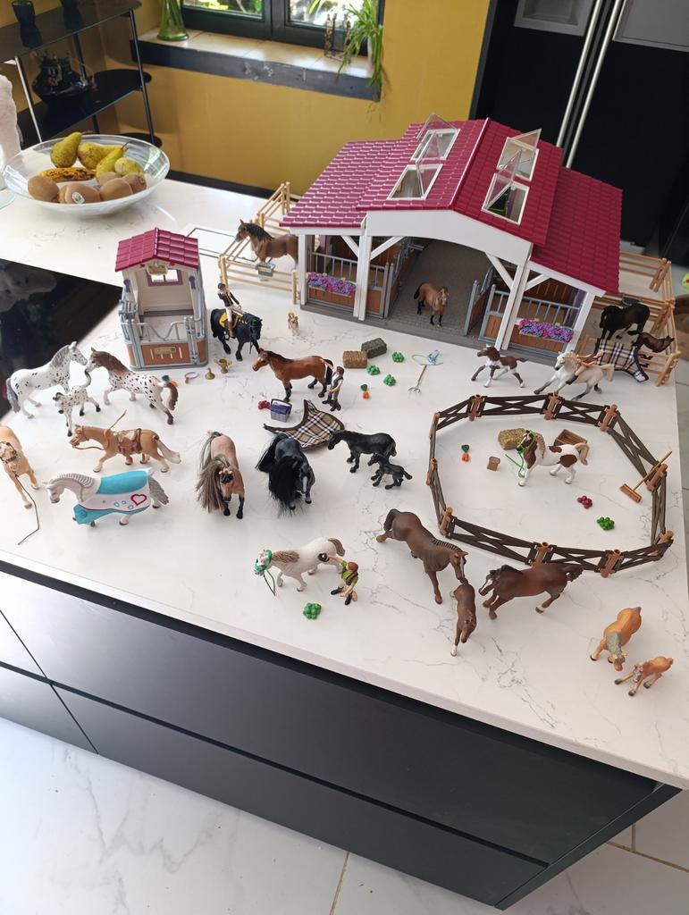 Prachtige grote serie " SCHLEICH ' paarden ( lot of apart ), Ophalen of Verzenden