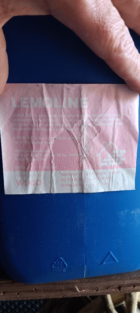 mortelolie lemoline 10 lit., Doe-het-zelf en Bouw, Ophalen, Zo goed als nieuw, Overige typen