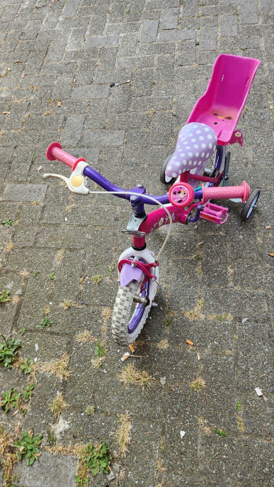 Meisjes fiets, Ophalen