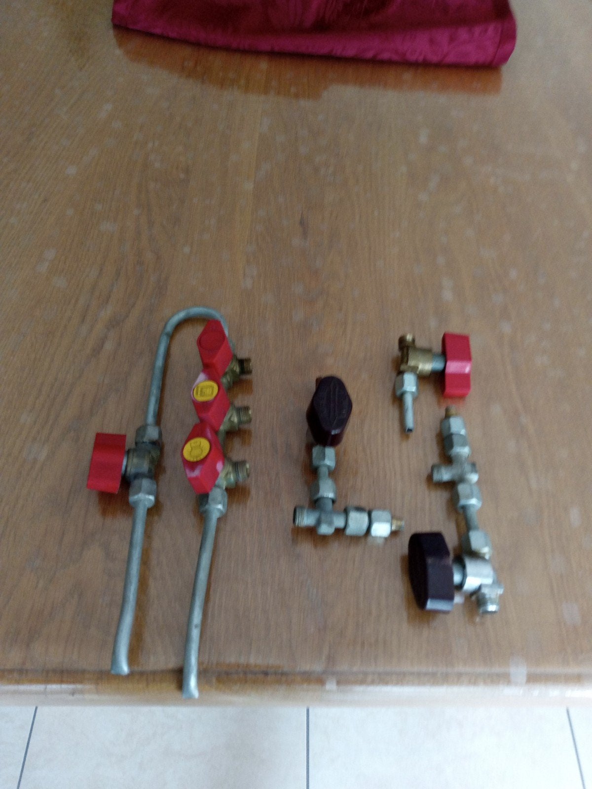 ensemble de robinet pour gaz pour ancienne caravane Tabert, Caravanes & Camping, Enlèvement, Utilisé