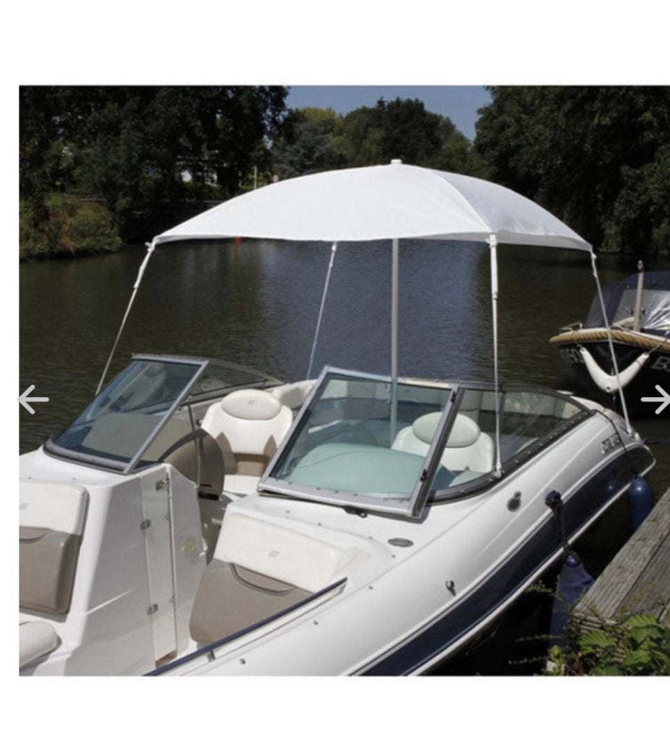 Boot parasol / Bimini wit weinig gebruikt, Sports nautiques & Bateaux, Accessoires navigation, Enlèvement ou Envoi, Comme neuf