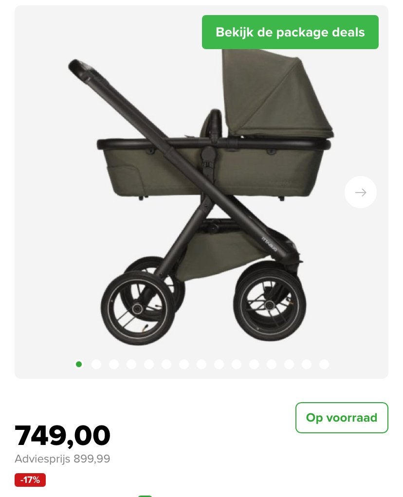 Dubatti kinderwagen 3 in 1, Ophalen, Zo goed als nieuw, Kinderwagen, Overige merken