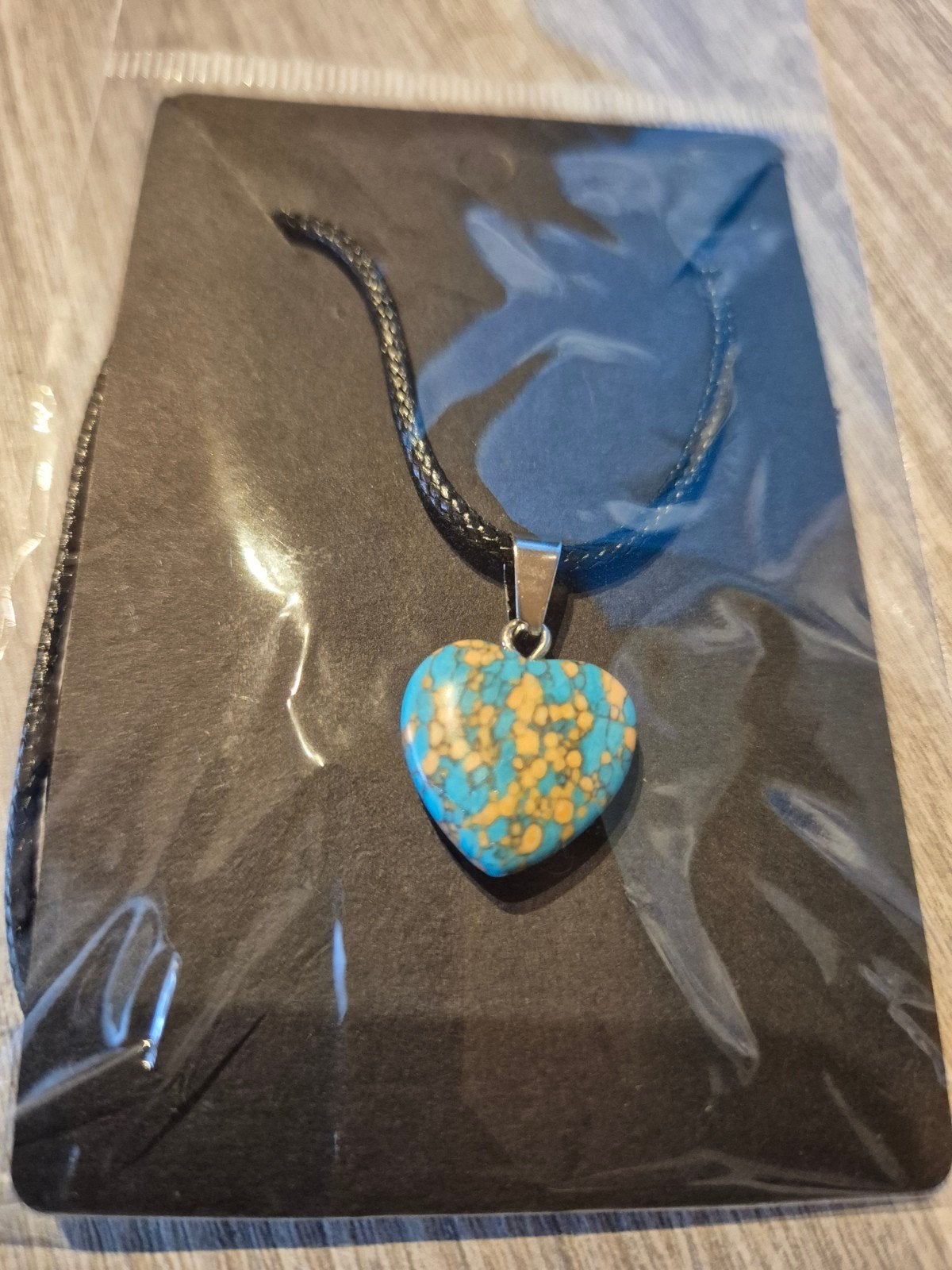 Ketting met hanger, Envoi, Bleu, Avec pendentif