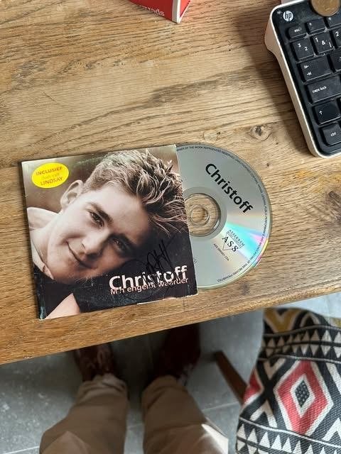 compact disc Chrisoff m'n engelbewaarder, Enlèvement ou Envoi, Utilisé, Chanson réaliste ou Smartlap, Signé
