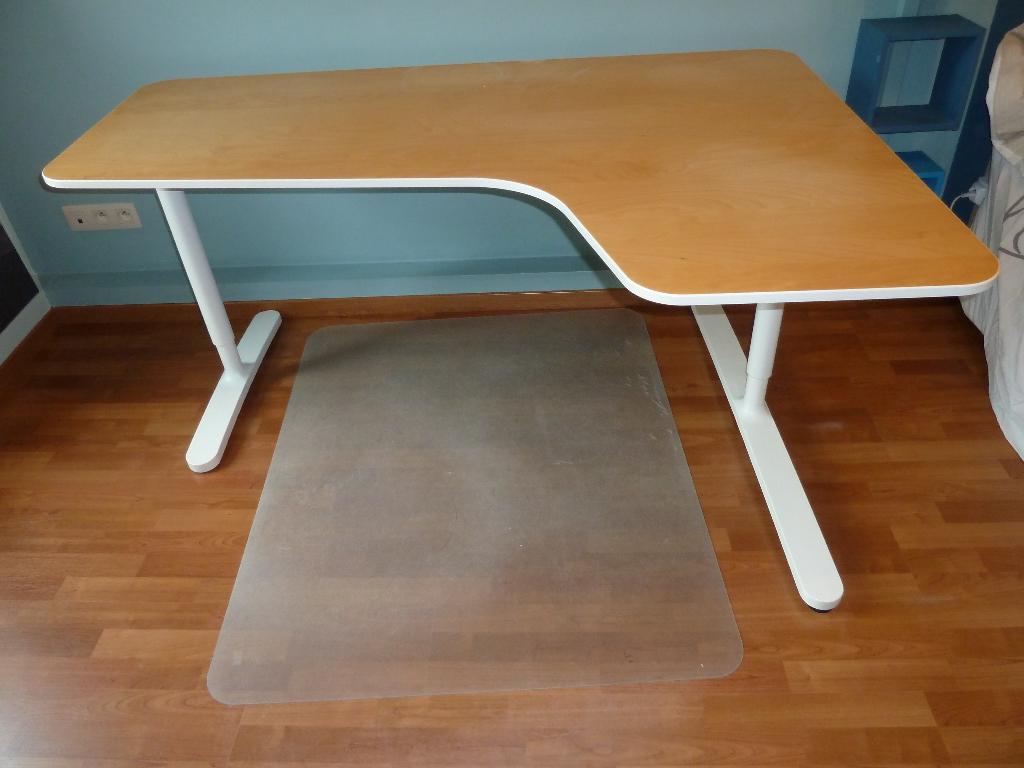 Bureau d’angle (droit) - Ikea Bekant, Huis en Inrichting, Ophalen, 160 cm, Gebruikt, Scandinavisch