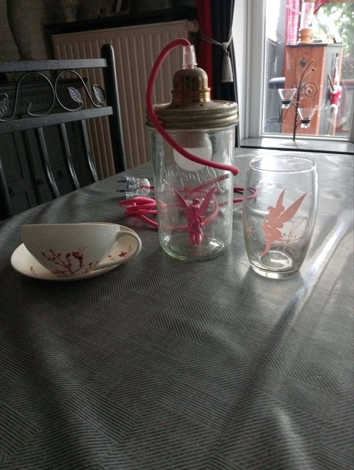 verre, tasse et lampe Fée Clochette, Enlèvement, Neuf