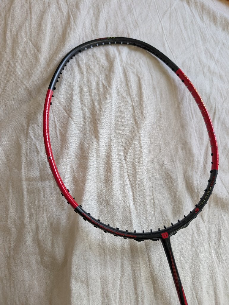 Wilson ss7700 4u badmintonracket, Sport en Fitness, Badminton, Ophalen, Gebruikt, Racket(s)