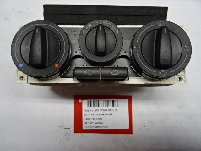 PANNEAU DE COMMANDE CLIMATISATION Lupo (6X1) (1J0820045F), Utilisé, Volkswagen