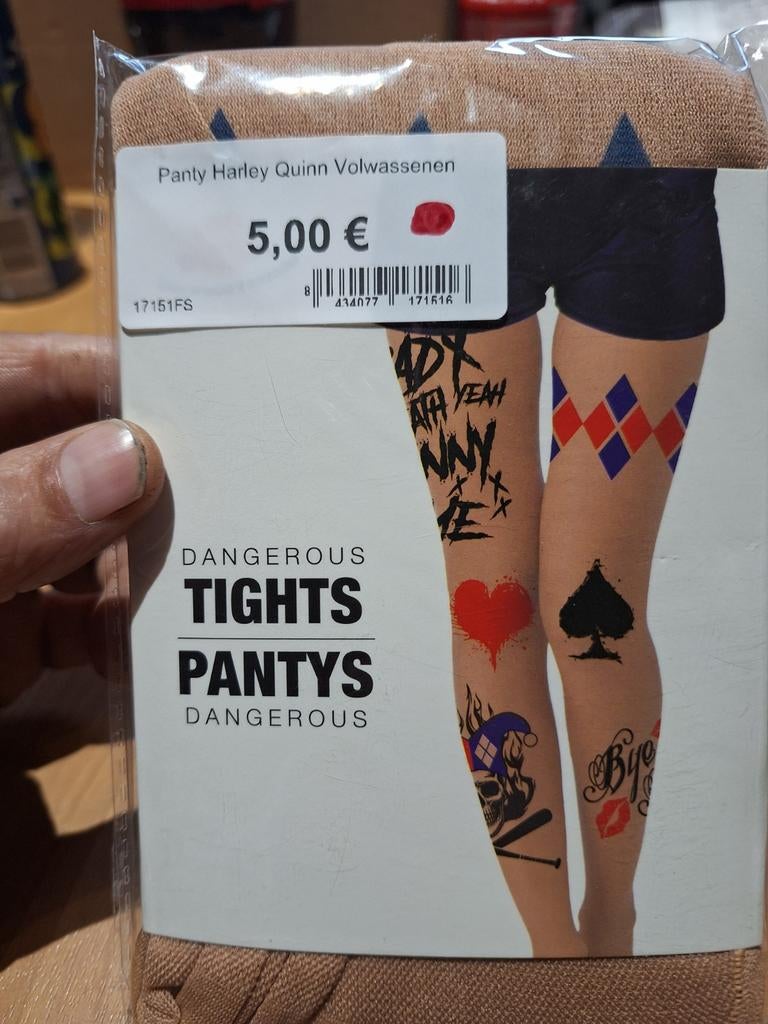 Harley Quinn panty,one size,, Kleding | Dames, Overige kleuren, Fiesta guirca, Nieuw, Overige maten