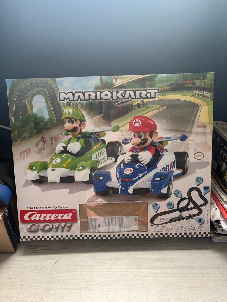 Circuit carrera Mario Kart!, Ophalen, Zo goed als nieuw, Racebaan, Carrera