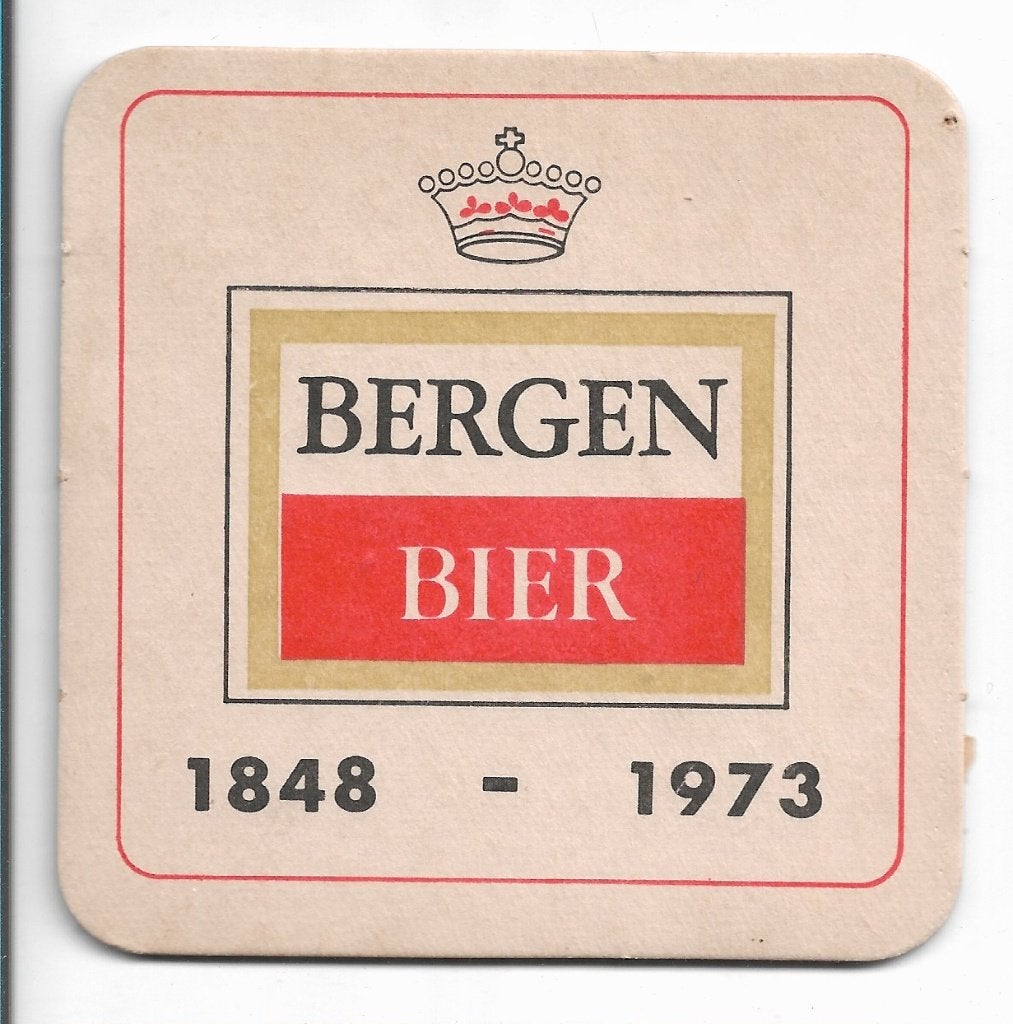 sous-bock Bergen Bier, Verzamelen, Biermerken, Ophalen of Verzenden, Zo goed als nieuw, Viltje(s)