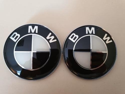 Bmw motorkap +kofferklep emblemen in zwart wit of full zwart, Ophalen of Verzenden, Nieuw, BMW