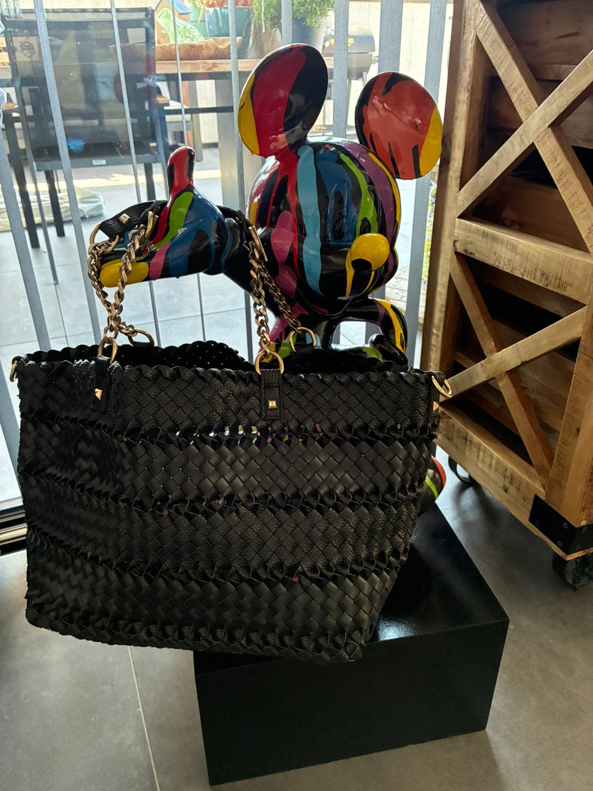 Grand sac à main, Enlèvement ou Envoi, Comme neuf, Bleu, Sac à main