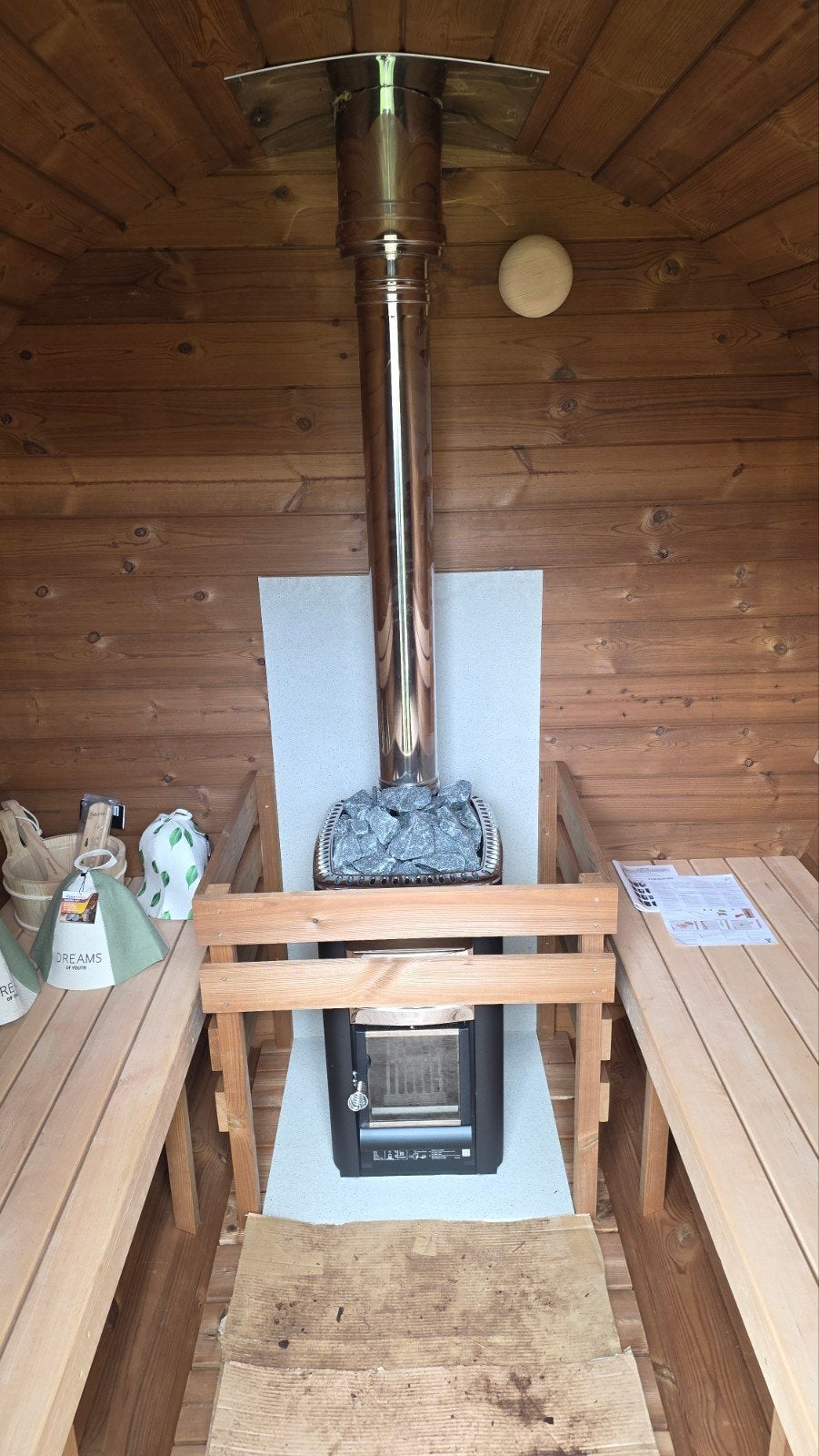 Livraison et installation gratuites du sauna 2M Barrel - 10 , Enlèvement ou Envoi