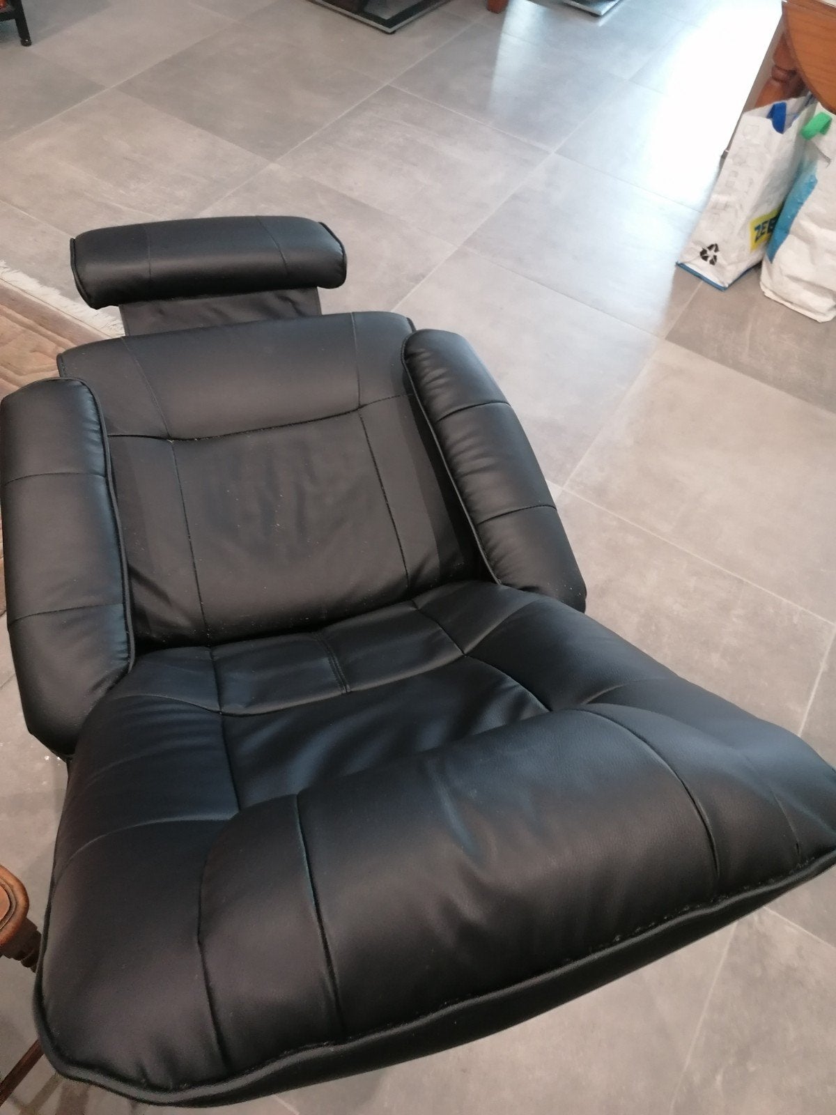 fauteuil relax pivotant, Maison & Meubles, Moins de 75 cm, Comme neuf, Enlèvement, 50 à 75 cm