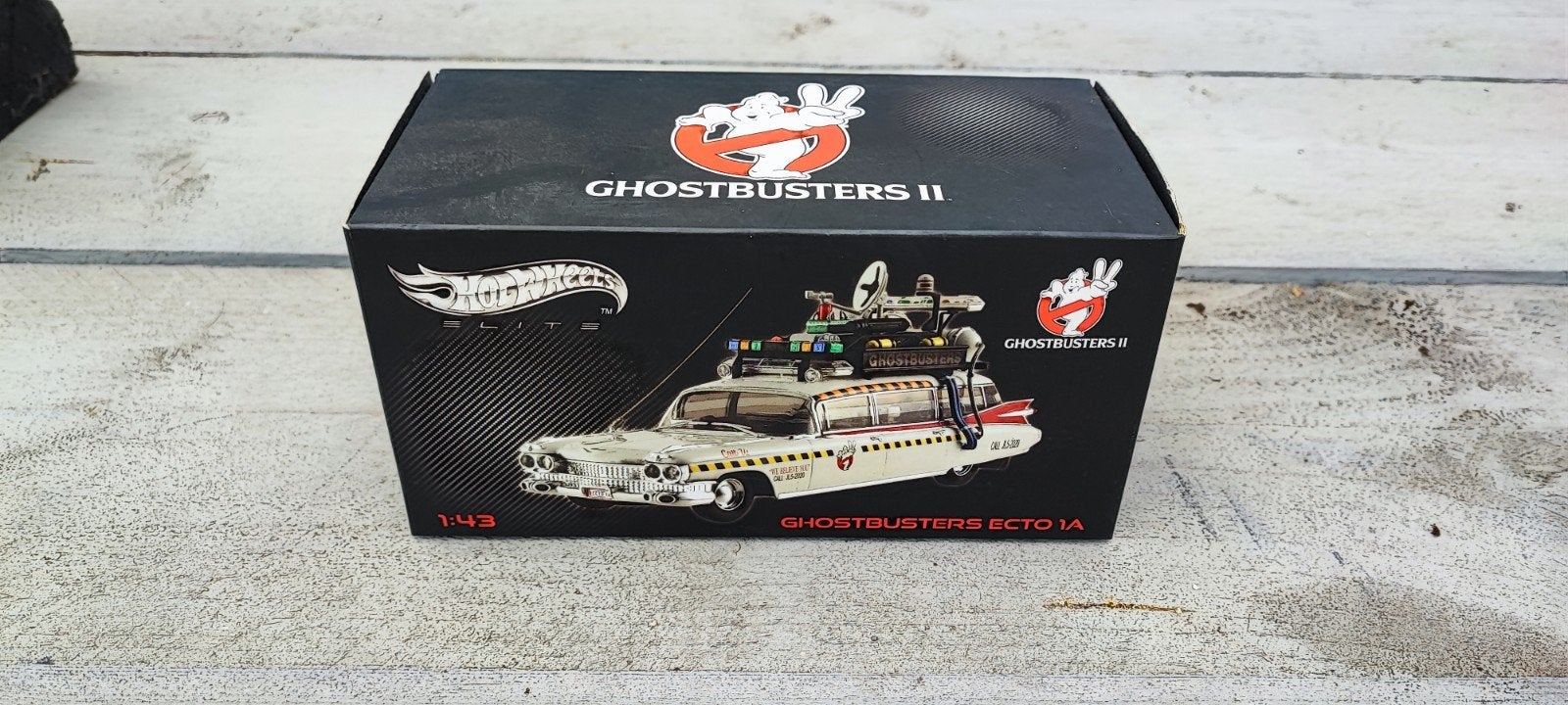 Zeldzaam! Hot Wheels Elite Ghostbusters II Ecto-1A (1:43) -, Hobby en Vrije tijd, Ophalen