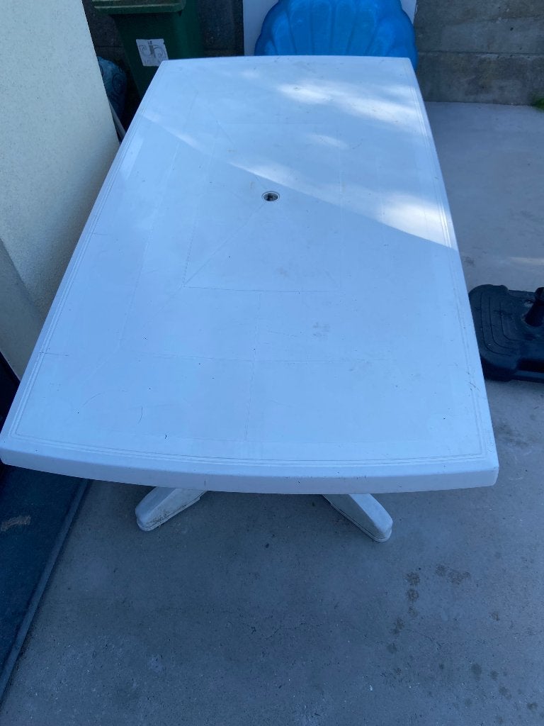 Tuintafel, Jardin & Terrasse, Tables de jardin, Enlèvement, Utilisé, Rectangulaire, Plastique