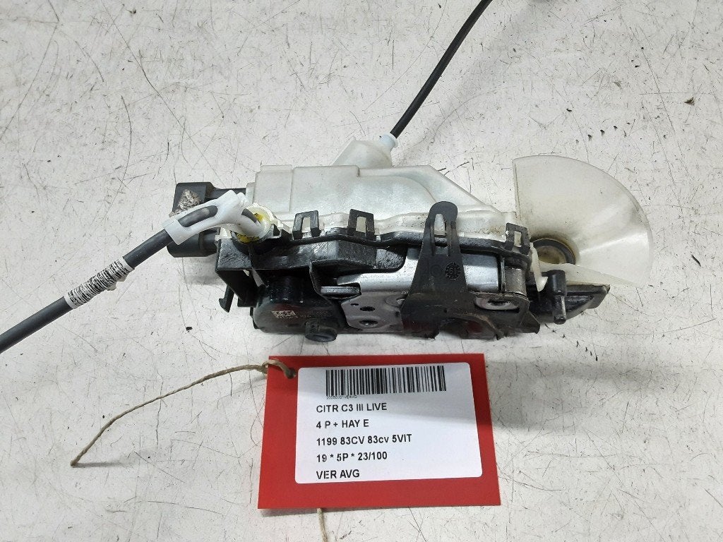 SERRURE DE PORTE AVANT GAUCHE C3 (SX / SW) (123981), Citroën, Mevr. I. Hauben, Utilisé, Avant