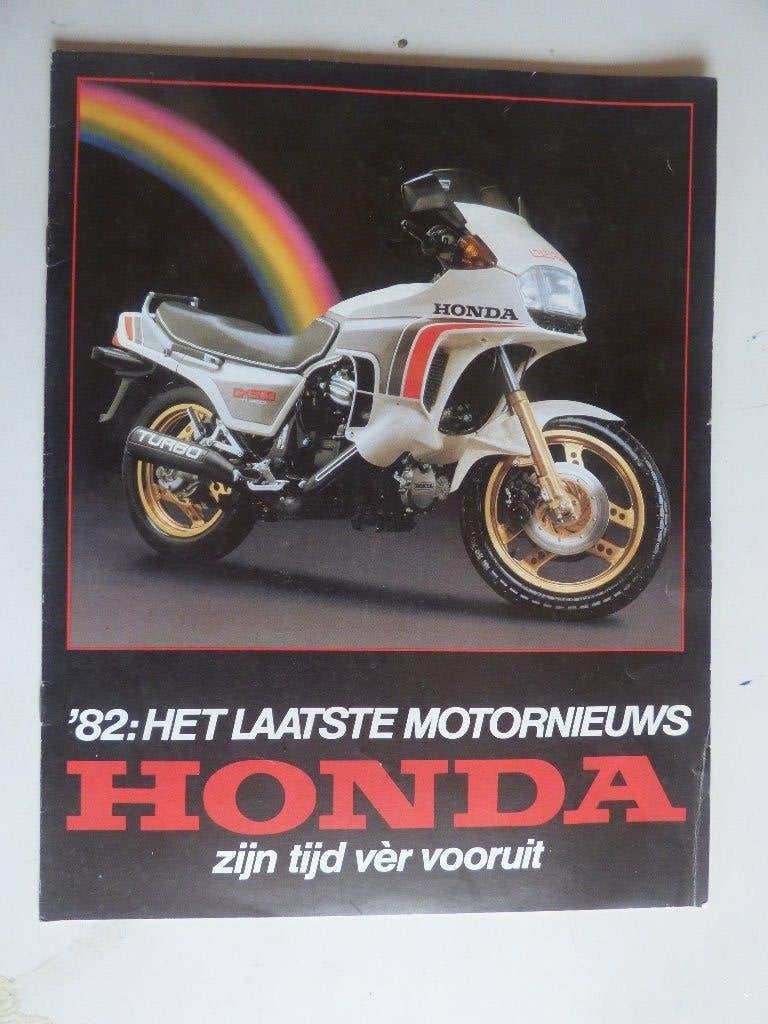 HONDA MOTORNIEUWS 1982 FOLDER, Motoren, Ophalen of Verzenden, Honda