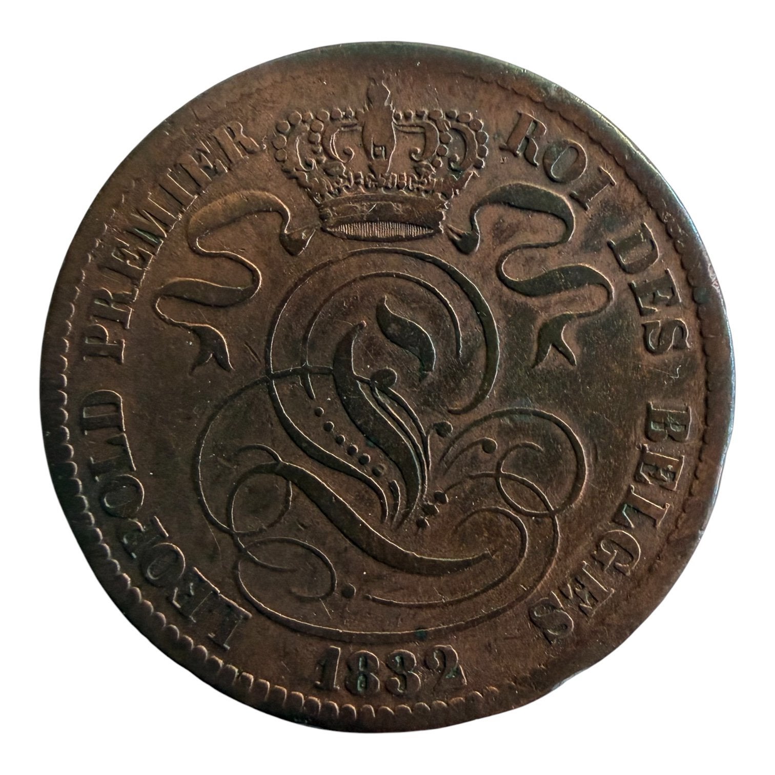Belgique 10 centime 1832 Leopold I, Enlèvement