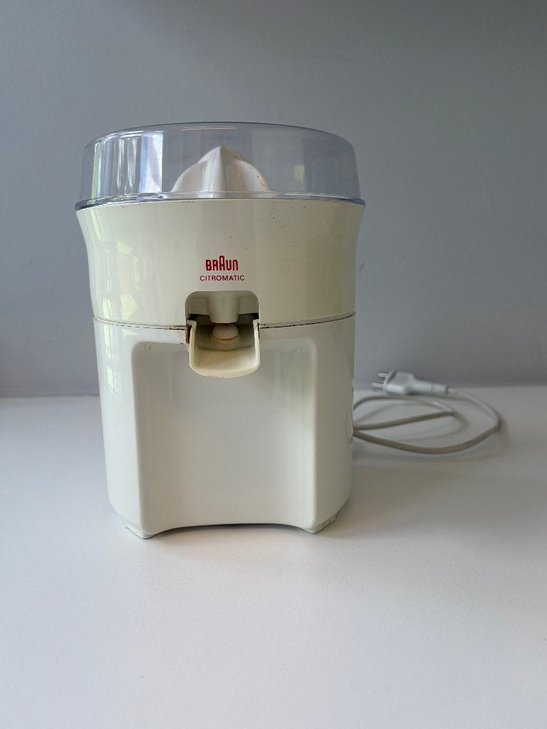 citruspers elektrisch BRAUN wit in perfecte staat, Electroménager, Enlèvement, Utilisé, Électrique, Presse-agrume