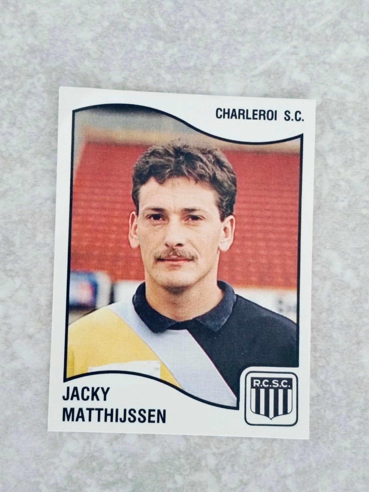 Panini sticker Football 90 Jacky Matthijssen Charleroi, Ophalen of Verzenden, Sticker