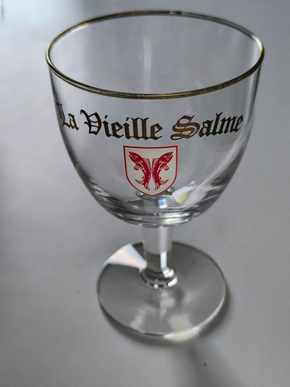Bierglas op voet, La Vieille Salme, Ophalen of Verzenden