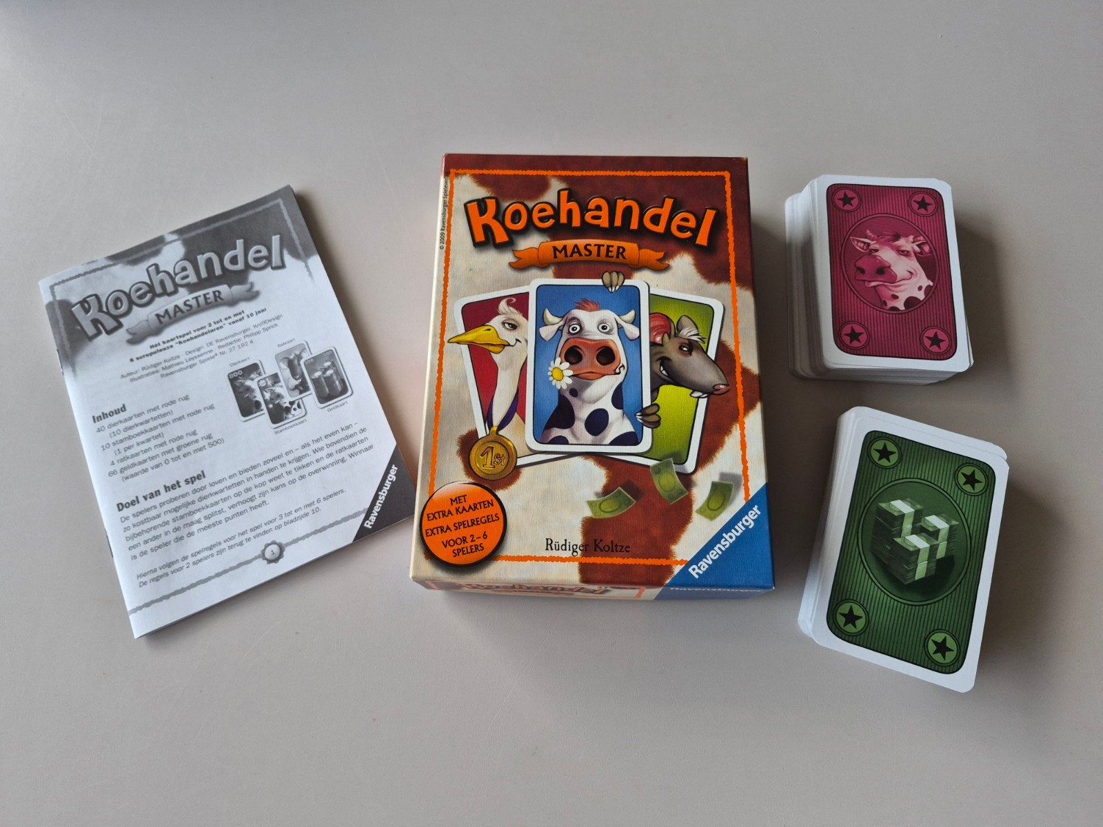 Kaartspel: Koehandel Master - Ravensburger, Ophalen of Verzenden, Zo goed als nieuw, Ravensburger
