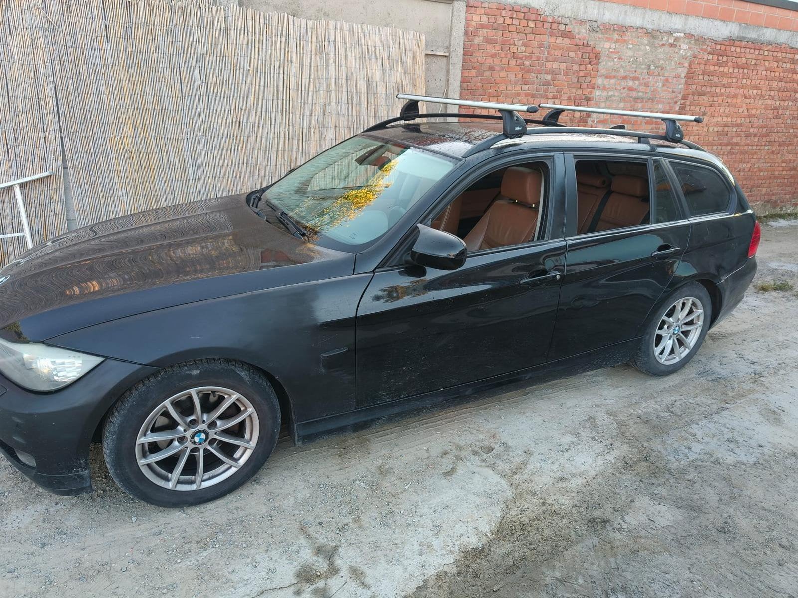 bmw e91 break 318i benzine 210xxxkm automaat opendak cruise, Automaat, Trekhaak, Zwart, Bruin
