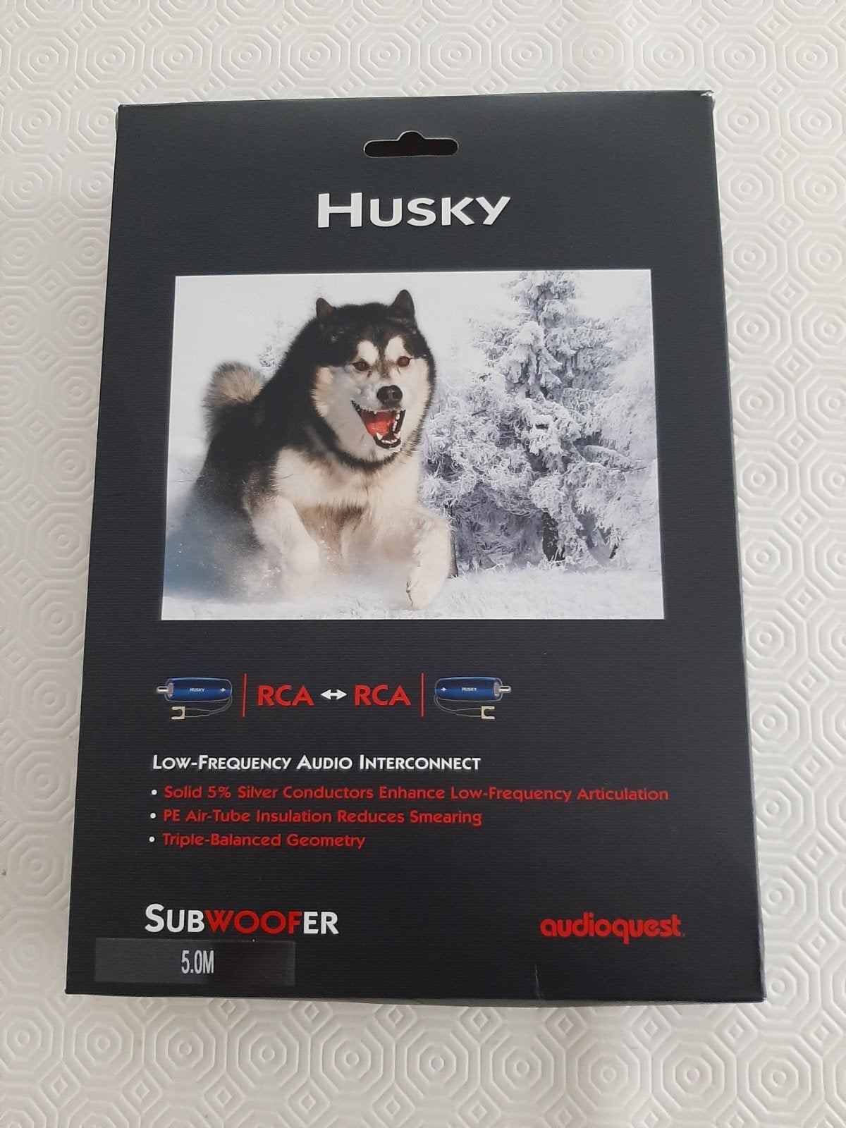 Audioquest Husky 5m rca, Ophalen of Verzenden, Gebruikt, 2 tot 5 meter