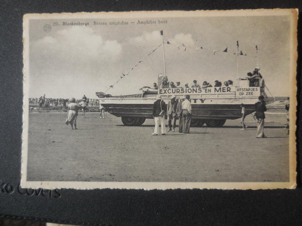 postkaart Blankenberge Amphibie boot, Verzenden, 1940 tot 1960, Ongelopen, West-Vlaanderen