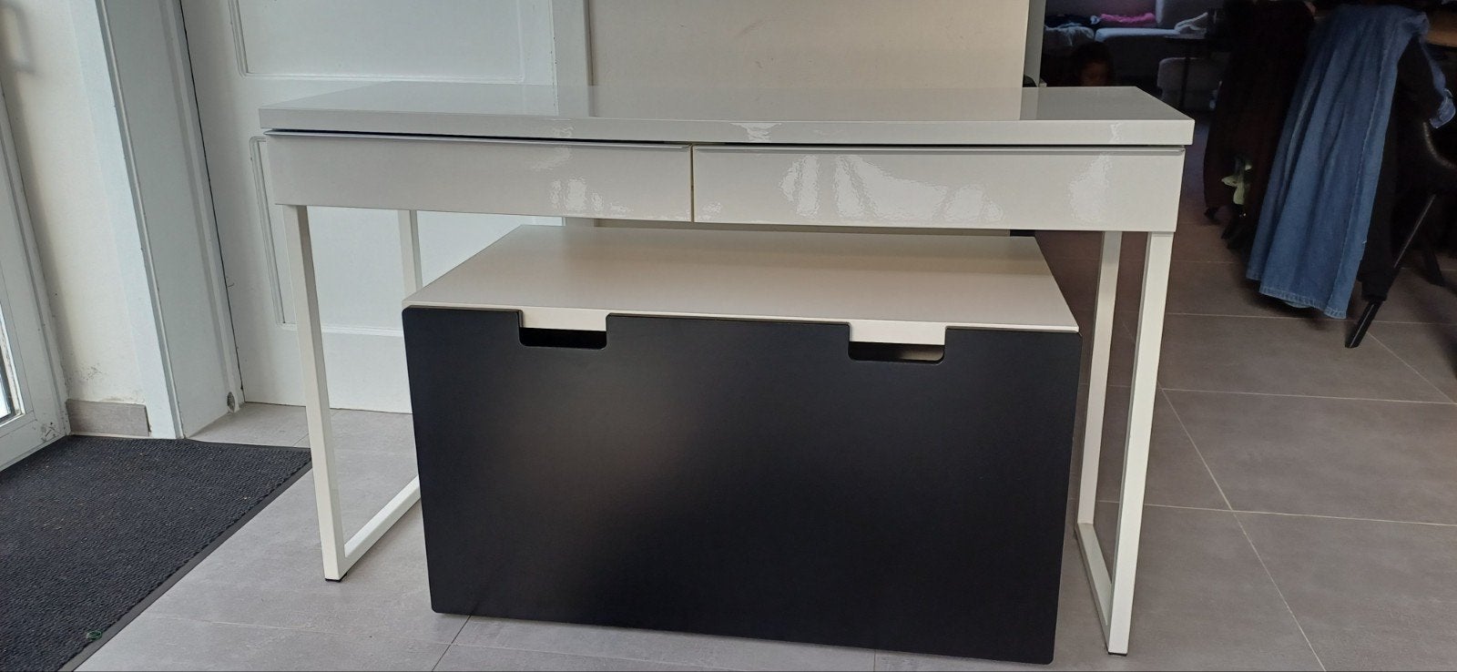 Ikea besta burs bureau, Ophalen, IKEA, Wit