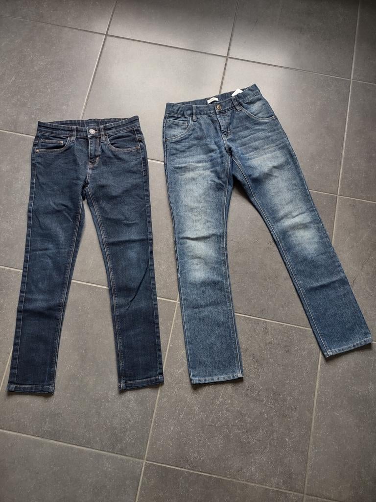 Verstelbare jeansbroeken - maat 152, Kinderen en Baby's, Kinderkleding | Maat 152, Ophalen, Zo goed als nieuw, Jongen, Broek
