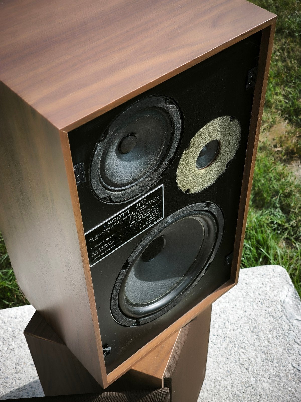 Hauts parleurs vintage Scott S177 3vois, USA 1970s, Enlèvement, Utilisé, Moins de 60 watts, Enceintes stéréo
