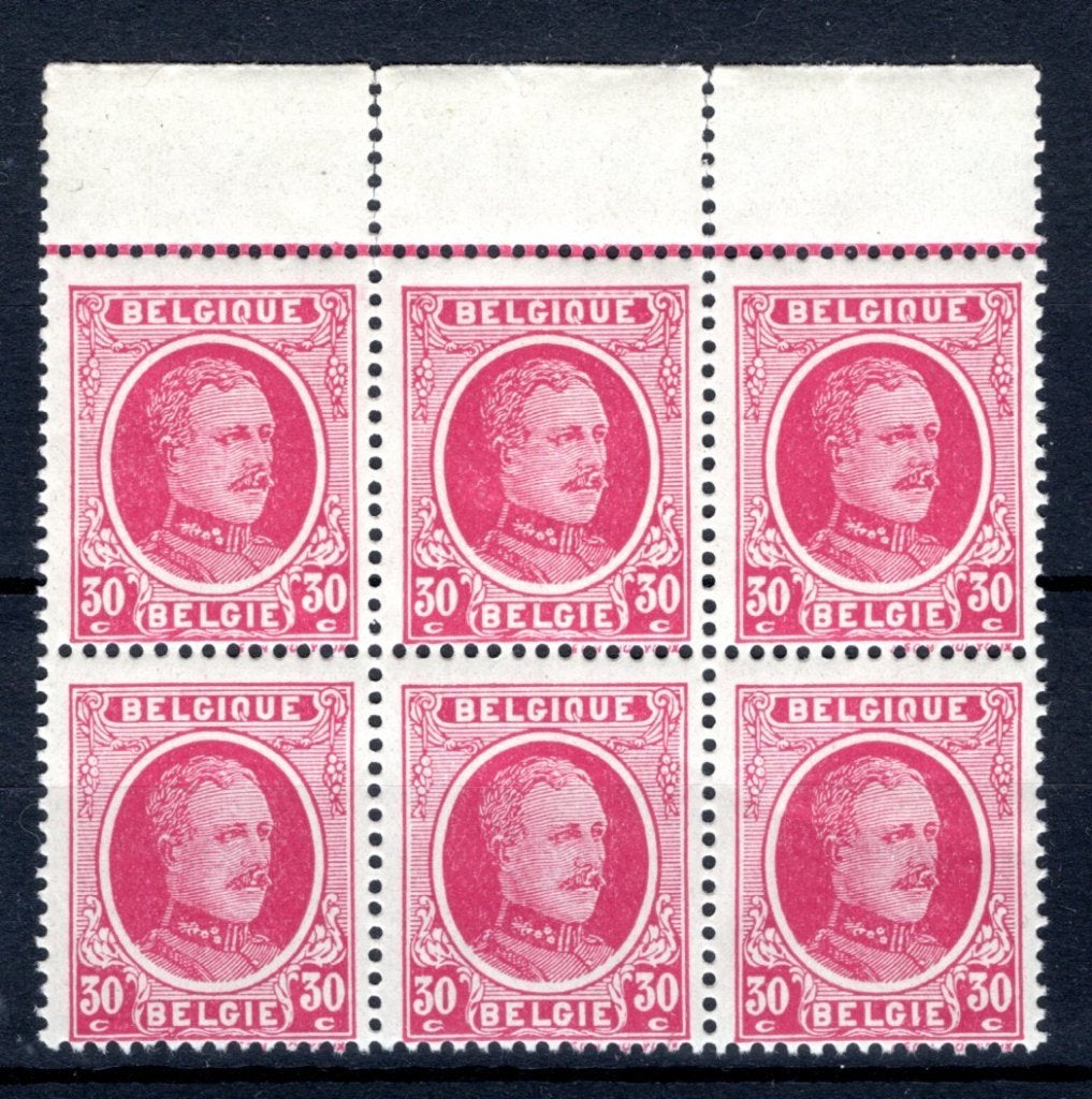 200 MNH 1922 - Z.M. Koning Albert 1 (6 stuks), Postzegels en Munten, Verzenden, Postfris, Postfris