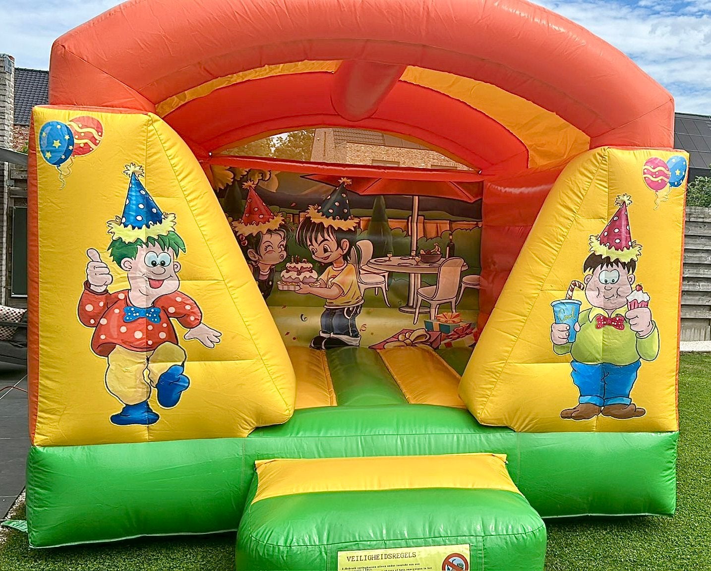Mini Feest Overdekt Springkasteel Met Blower, Ophalen, Zo goed als nieuw