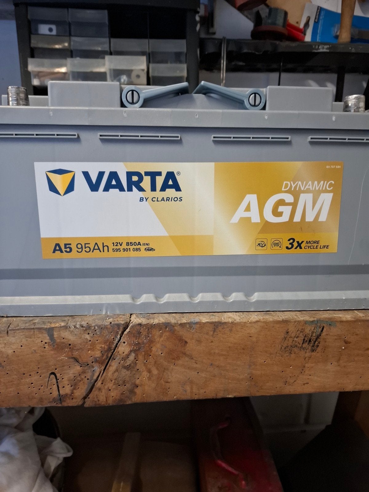 Varta AGM DYNAMIC A5 95 Ah 12V 850A, Nieuw