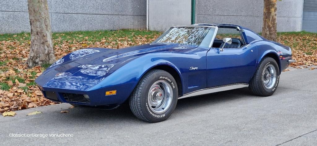Chevrolet Corvette C3 Stingray, Auto's, Automaat, Achterwielaandrijving, 8 cilinders, Blauw