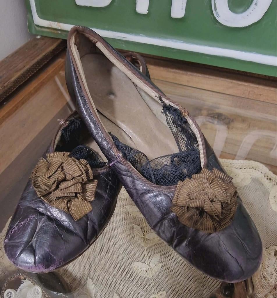Antieke Boudoir Slippers 1910, Ophalen of Verzenden