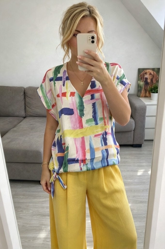 Topje of blouse met korte mouwen Essentiel Antwerp, Essentiel Antwerp, Verzenden, Zo goed als nieuw, Maat 38/40 (M)