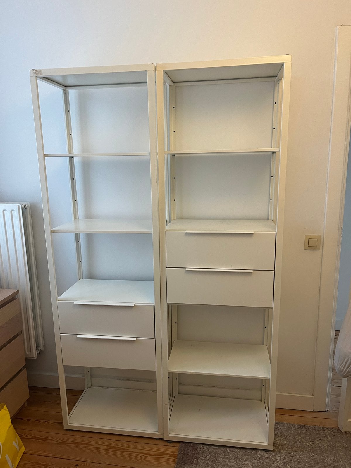 2 x ikea kasten in metaal, Enlèvement, Utilisé