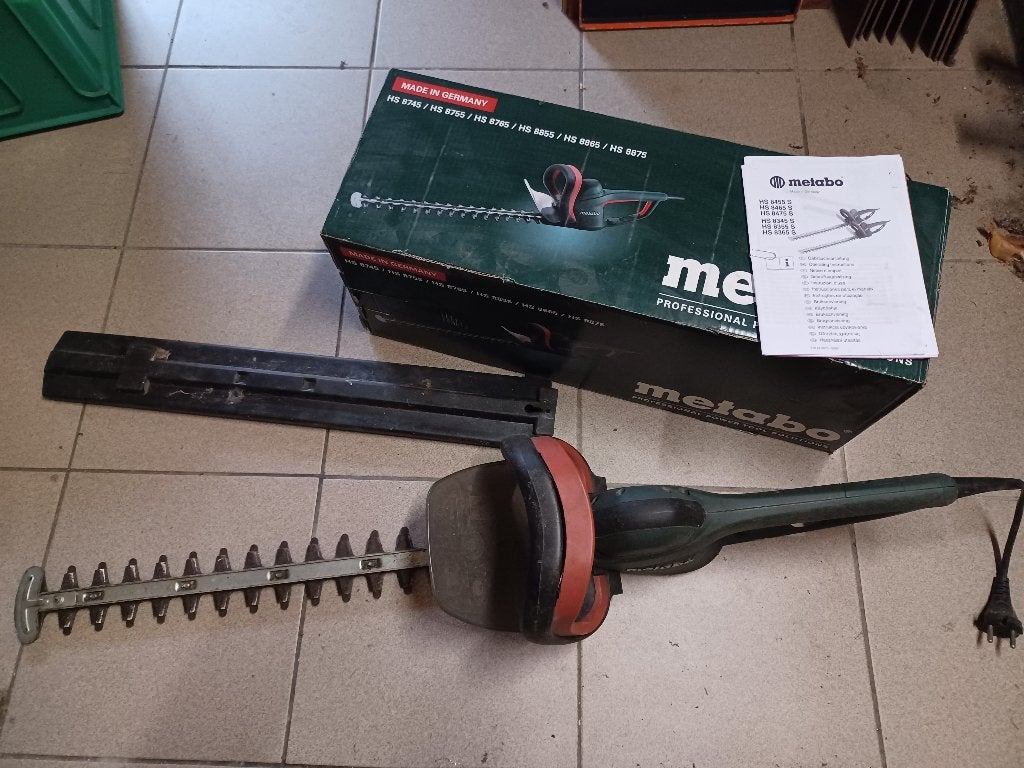 Elektrische heggenschaar Metabo 8855 in zeer goede staat, Ophalen, Gebruikt, Elektrisch, Metabo