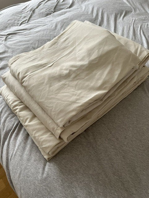 rideau, Huis en Inrichting, Ophalen, Gebruikt, Beige, Gordijn