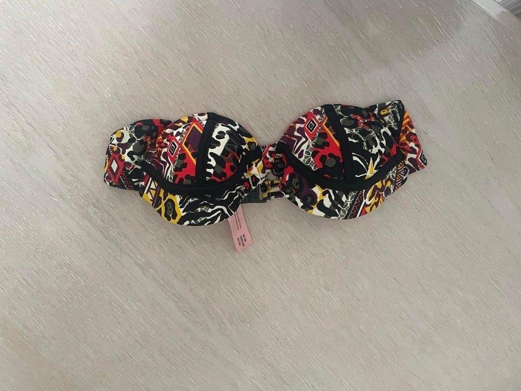 BIKINI (haut) Neuf HUNKEMOLLER noir multicolore 70A, Neuf, Enlèvement ou Envoi, HUNKEMOLLER, Multicolore