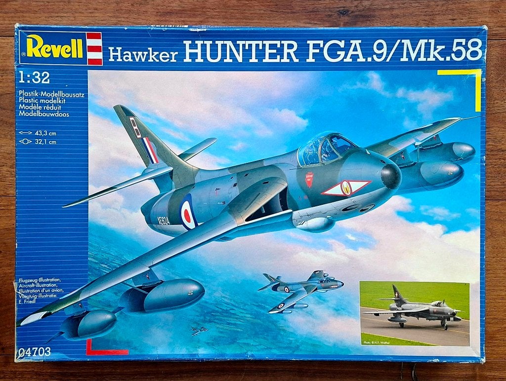 Ensemble Revell 1/32 Hawker Hunter + Flightpath SCELLÉ, Hobby & Loisirs créatifs, Plus grand que 1:72, Enlèvement ou Envoi, Revell
