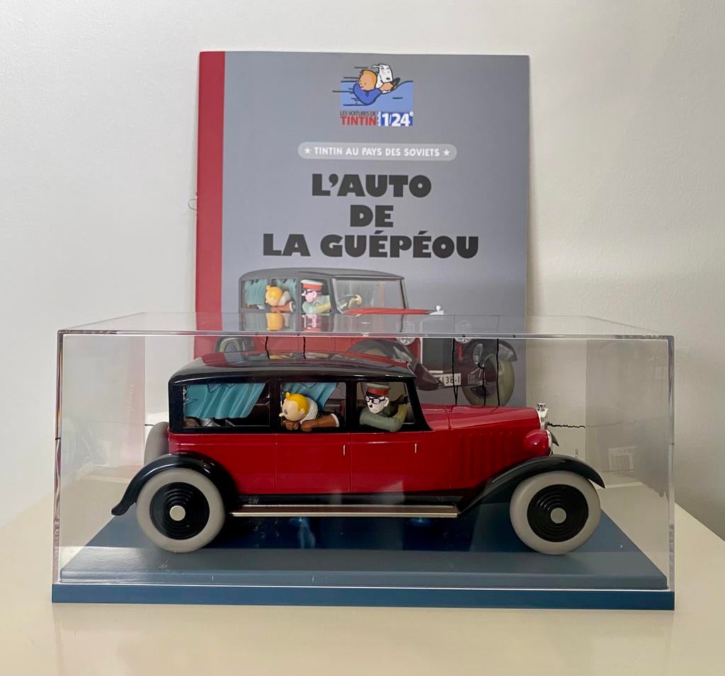Kuifje auto’s - La Guépéou - 1:24, Ophalen of Verzenden, Zo goed als nieuw, Auto