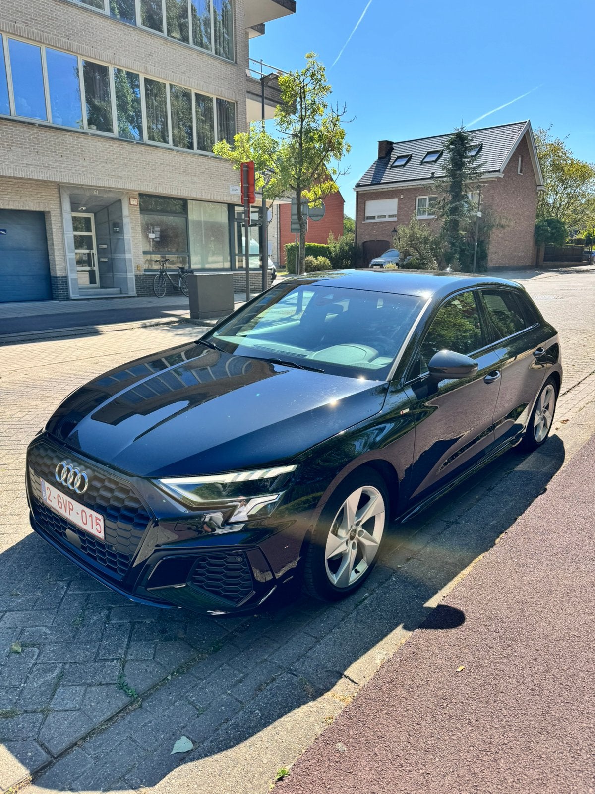AUDİ A3 35.TFSİ 150PK SLİNE BLACK EDİTİON, Autos, Cuir et Alcantara, Achat, 109 g/km, Noir